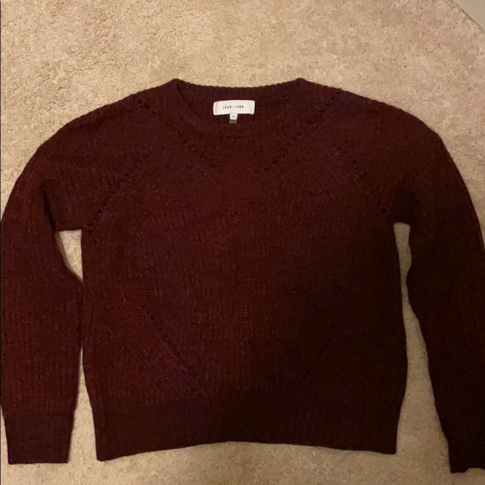 Burgundy sweater